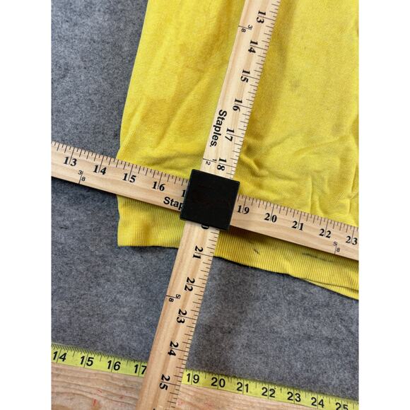 Vintage 60s Blank Plain Short Sleeve Sweatshirt Men Large Yellow Crewneck - Picture 5 of 7